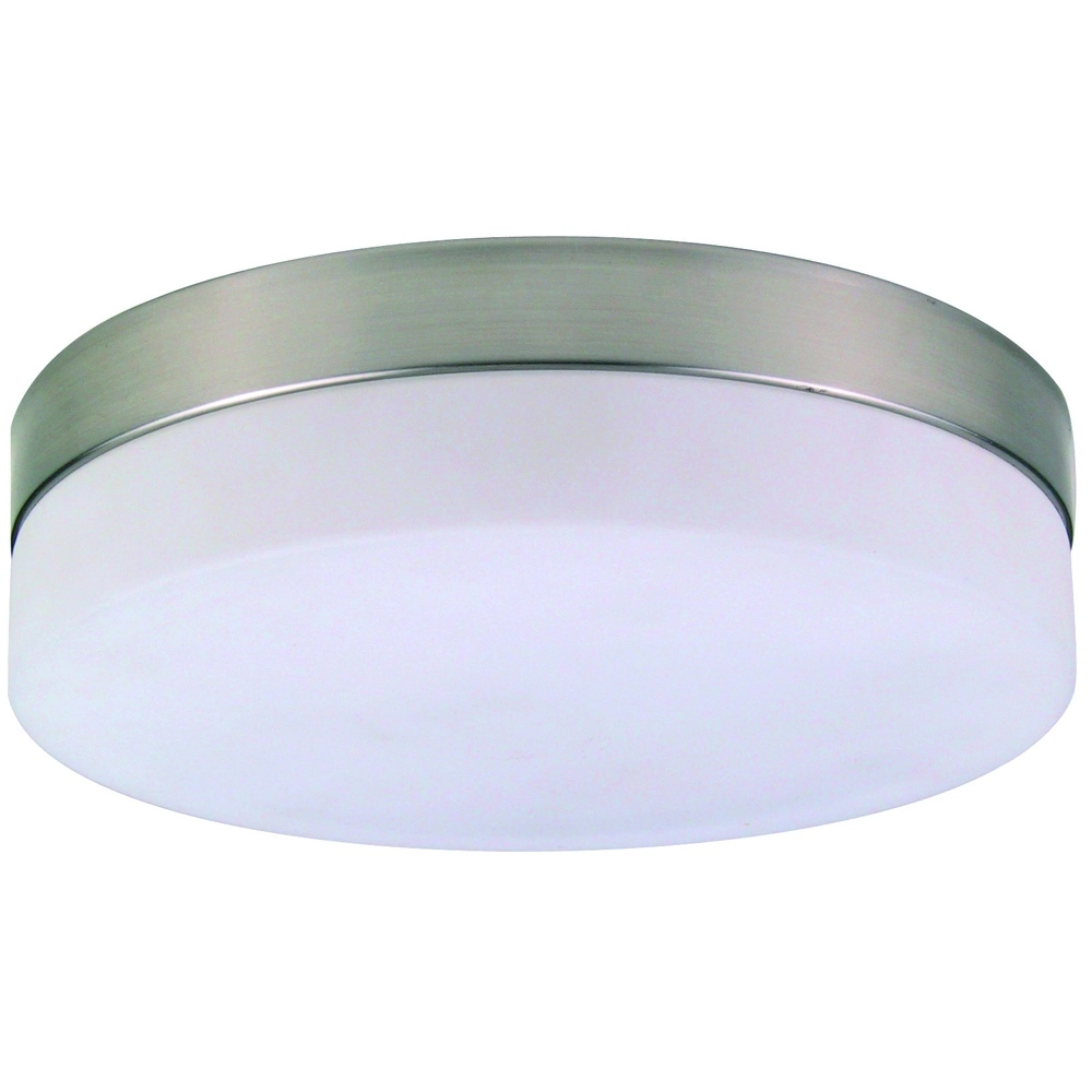 Nickel ceiling lamp Opal Ø 24cm