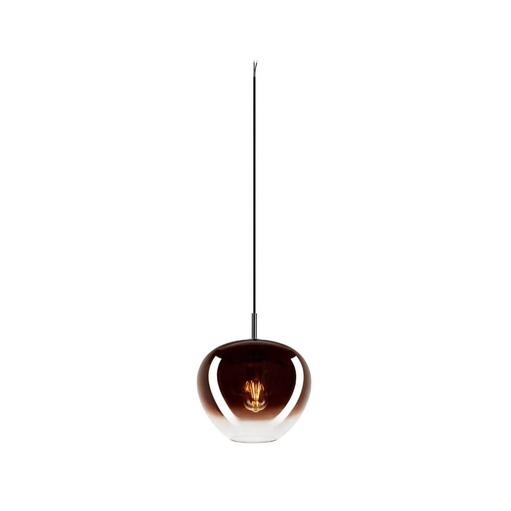 Glass pendant lamp Pantilo Ø 29cm - copper