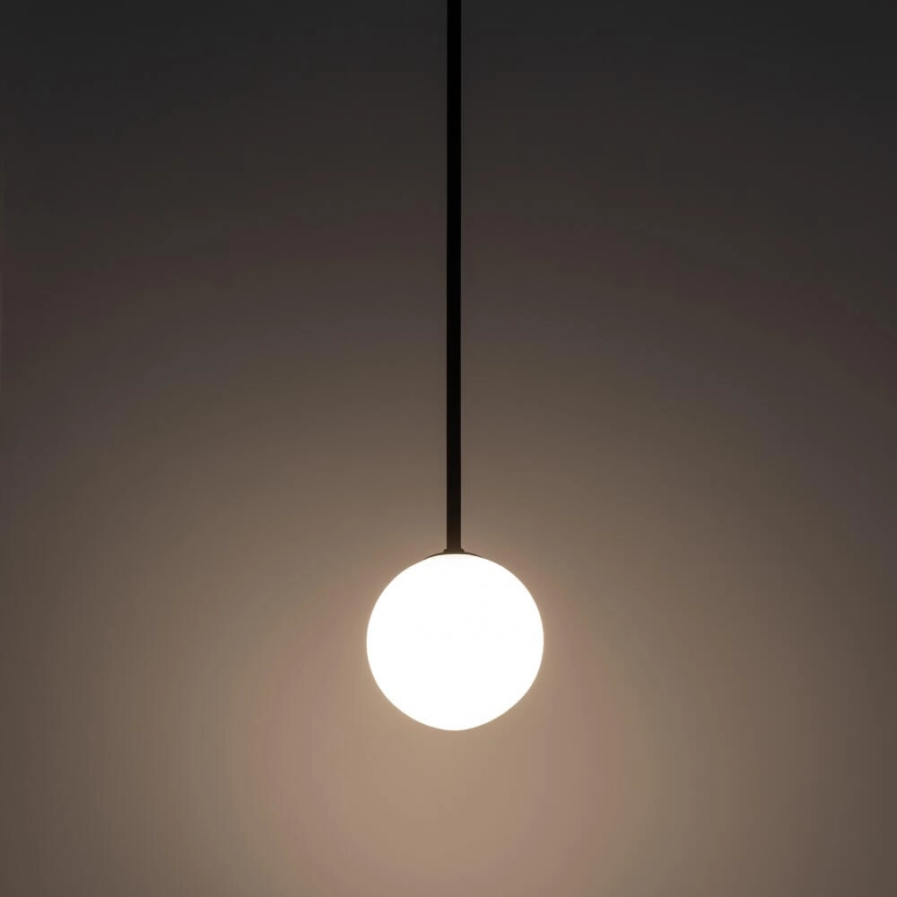 Glass ceiling lamp Kier L black - 140cm Lyora 5903139103107