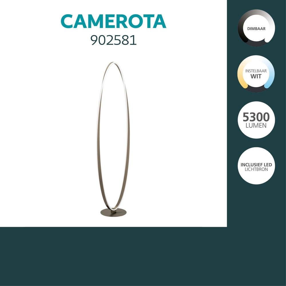 Design floor lamp Camerota Dark Bronze