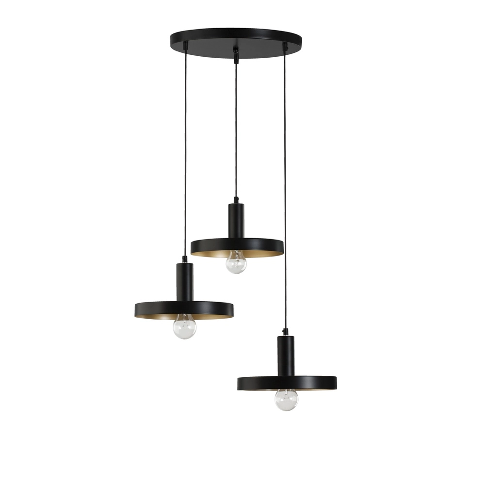 Design pendant lamp Garni 3-light black Lyora 5212017420770