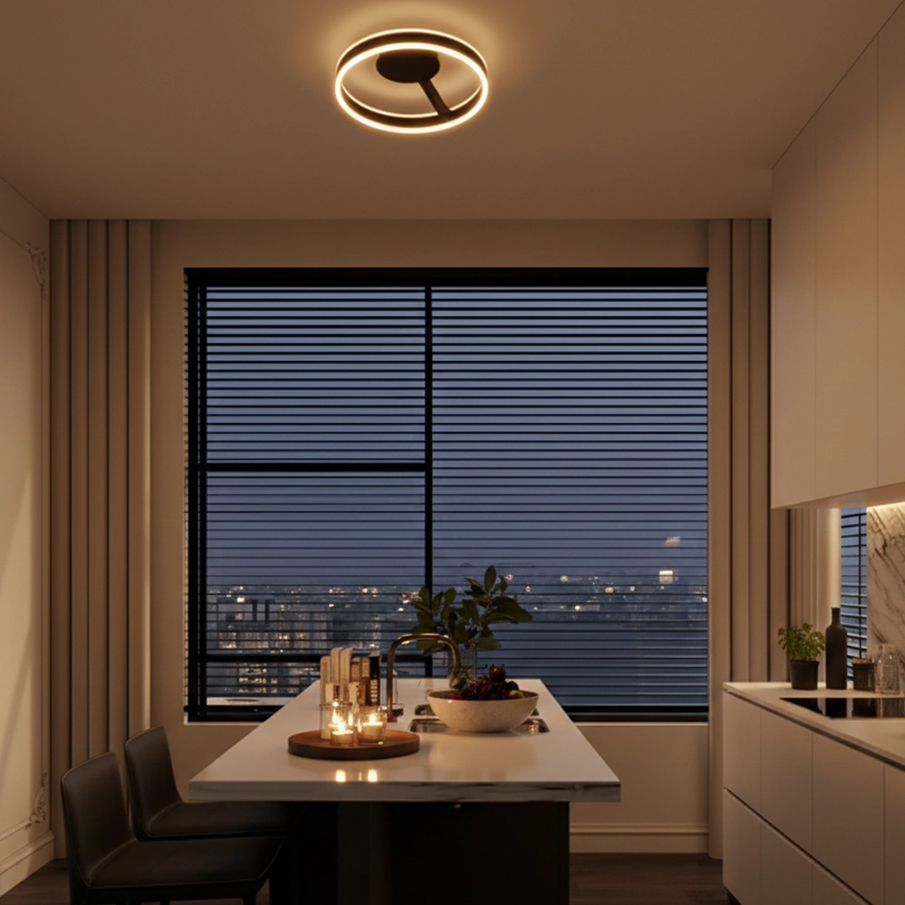 Ceiling lamp Bianco black Ø 40cm