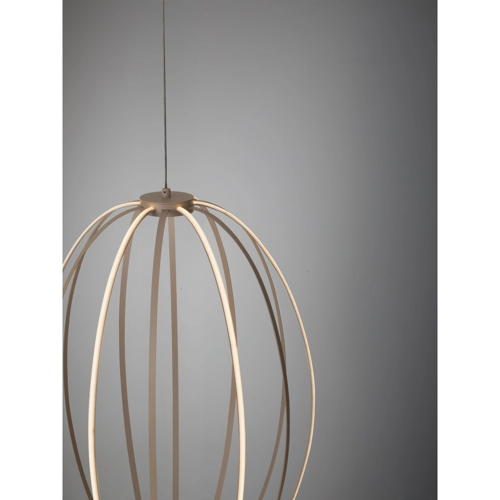 Pendant lamp Brea beige Ø 40cm Lyora 5212017494399