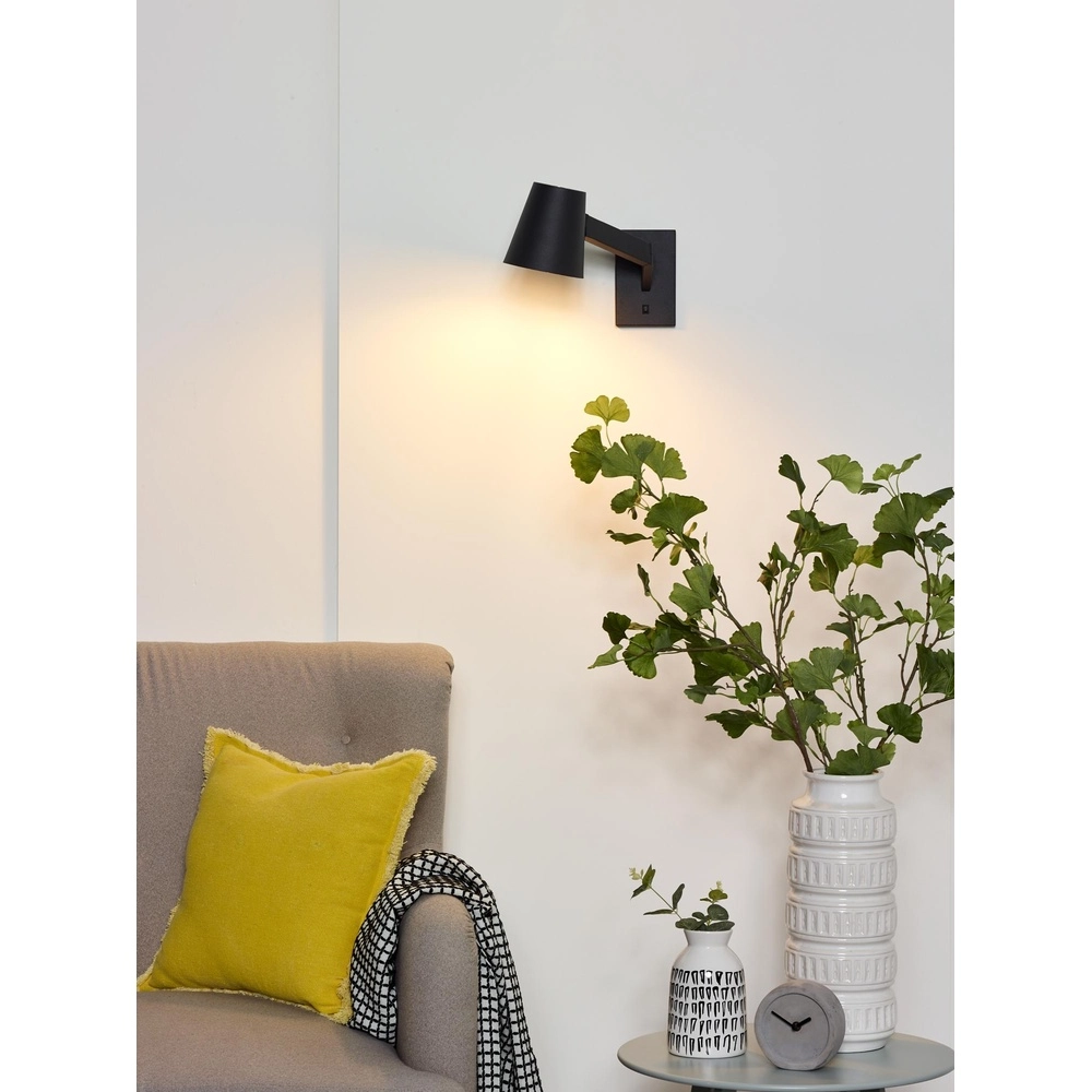 Black wall lamp Mizuko Design Lucide 5411212201713