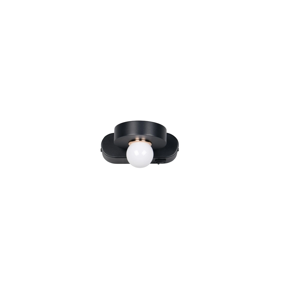Wall lamp Arpino black 15cm Trio 4017807683639