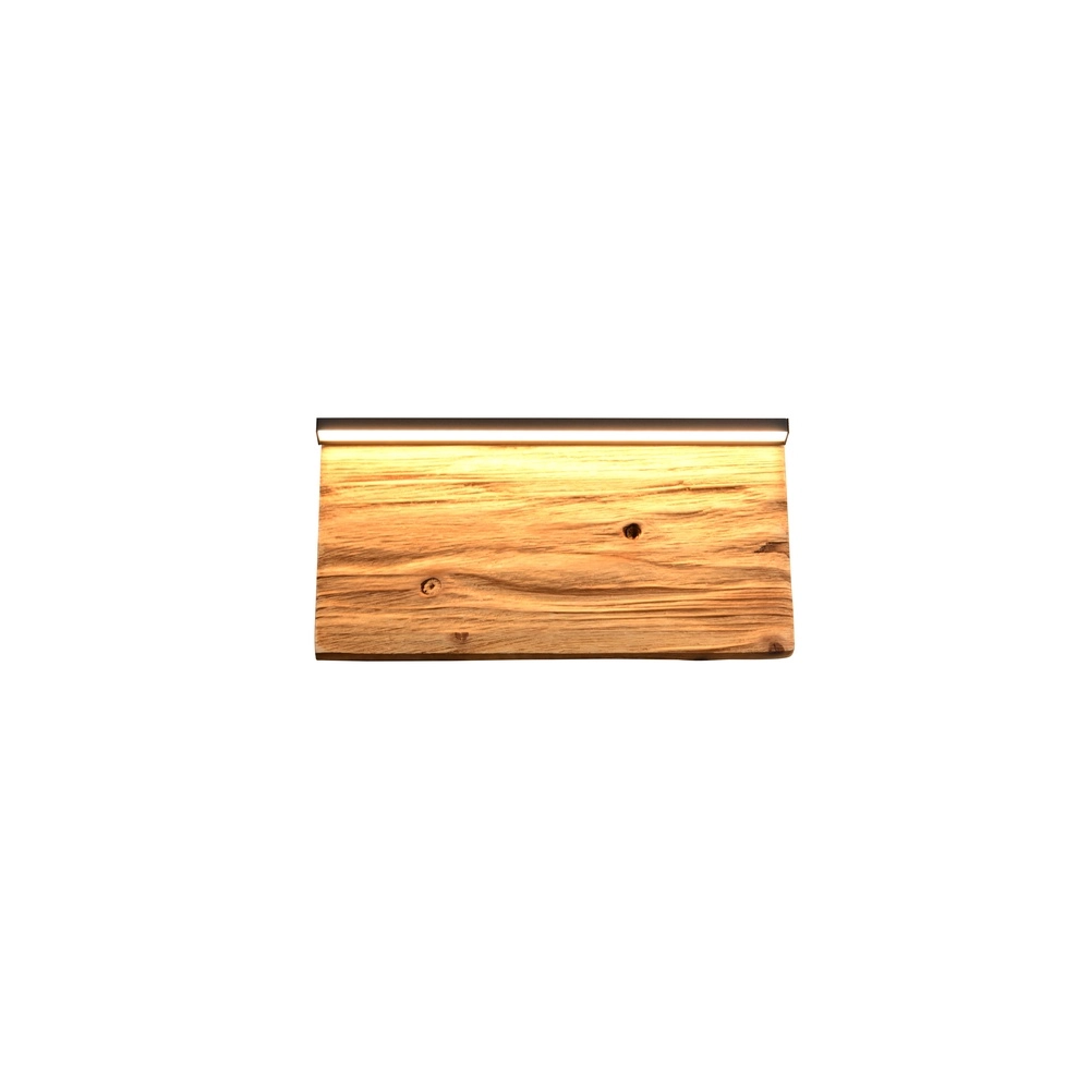 Design wall lamp Kalea black with wood 30cm Trio 4017807661392
