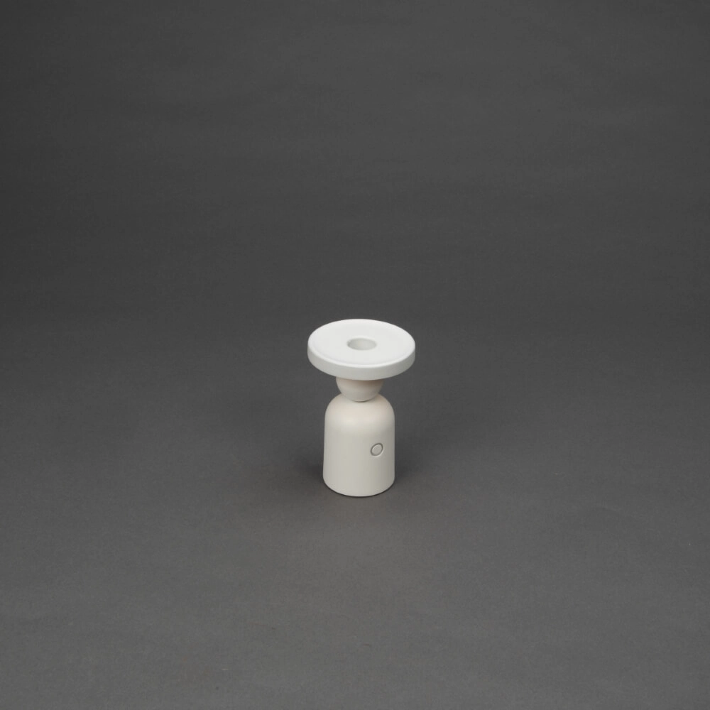 Rechargeable table lamp Nantes White for candle holder KonstSmide 7318307833256