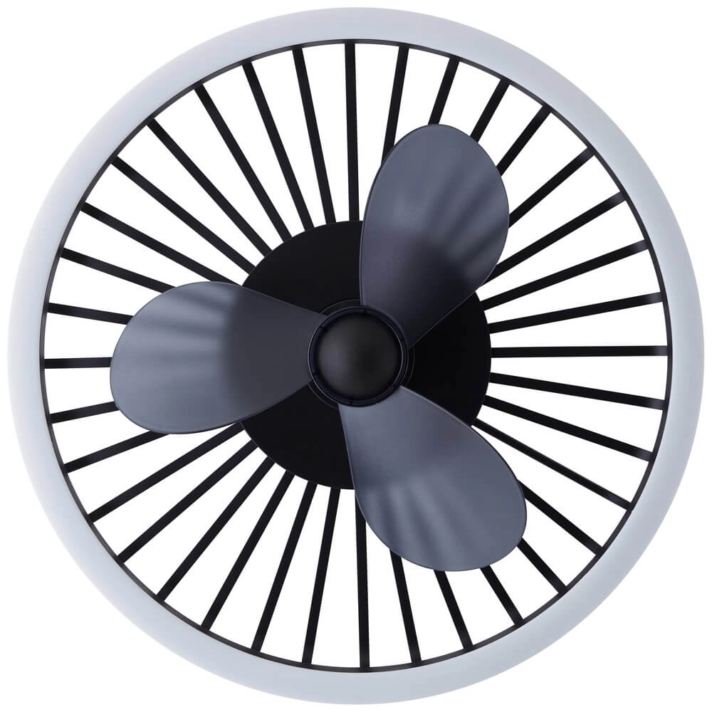 Wire lamp ceiling fan Capo black Brilliant 4004353453410