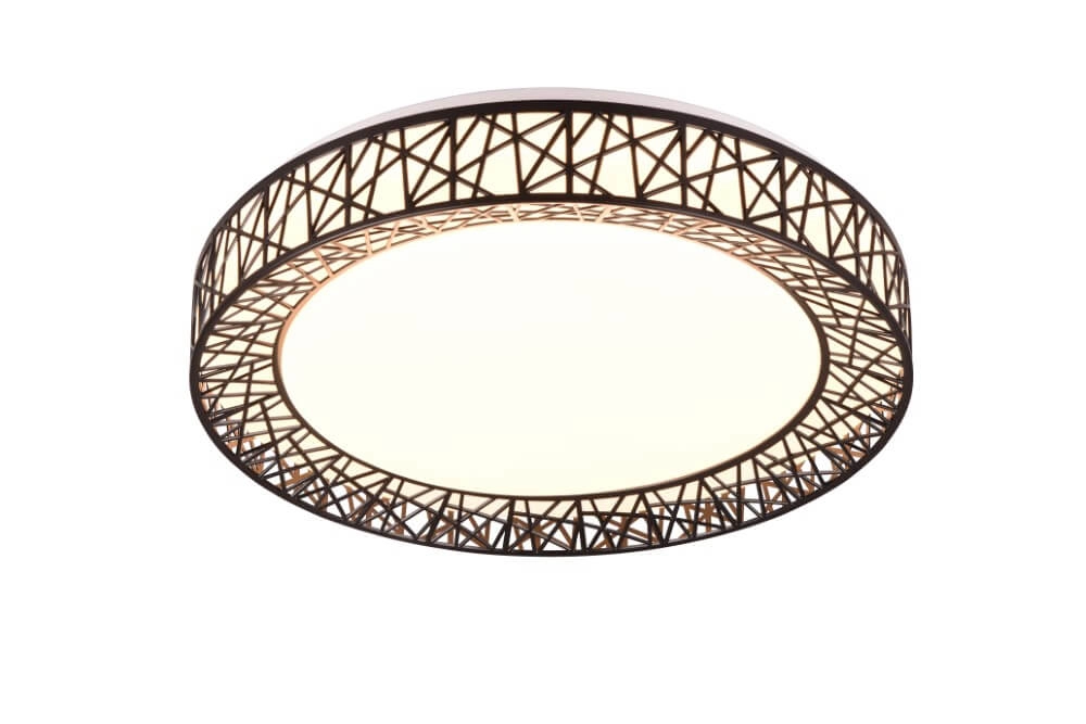 Black ceiling lamp Cluster Ø 48cm