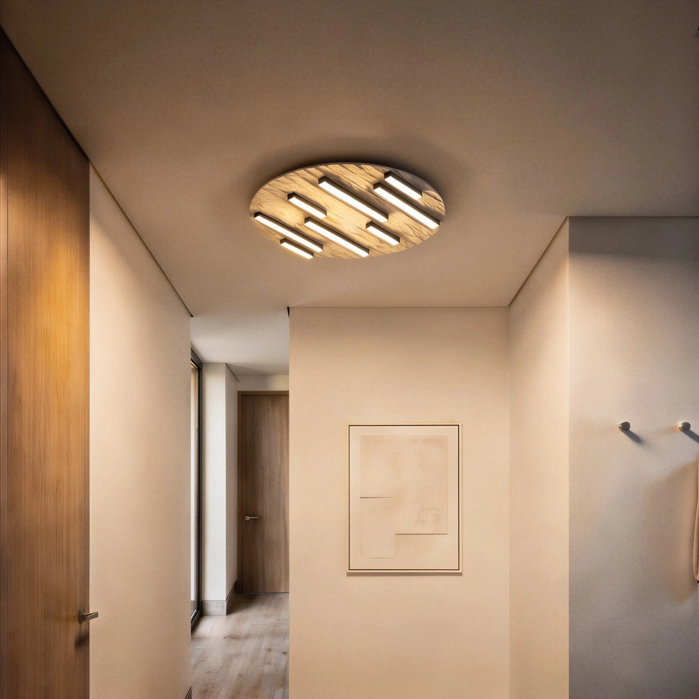 Ceiling lamp Campomarino sand brown Ø 38cm