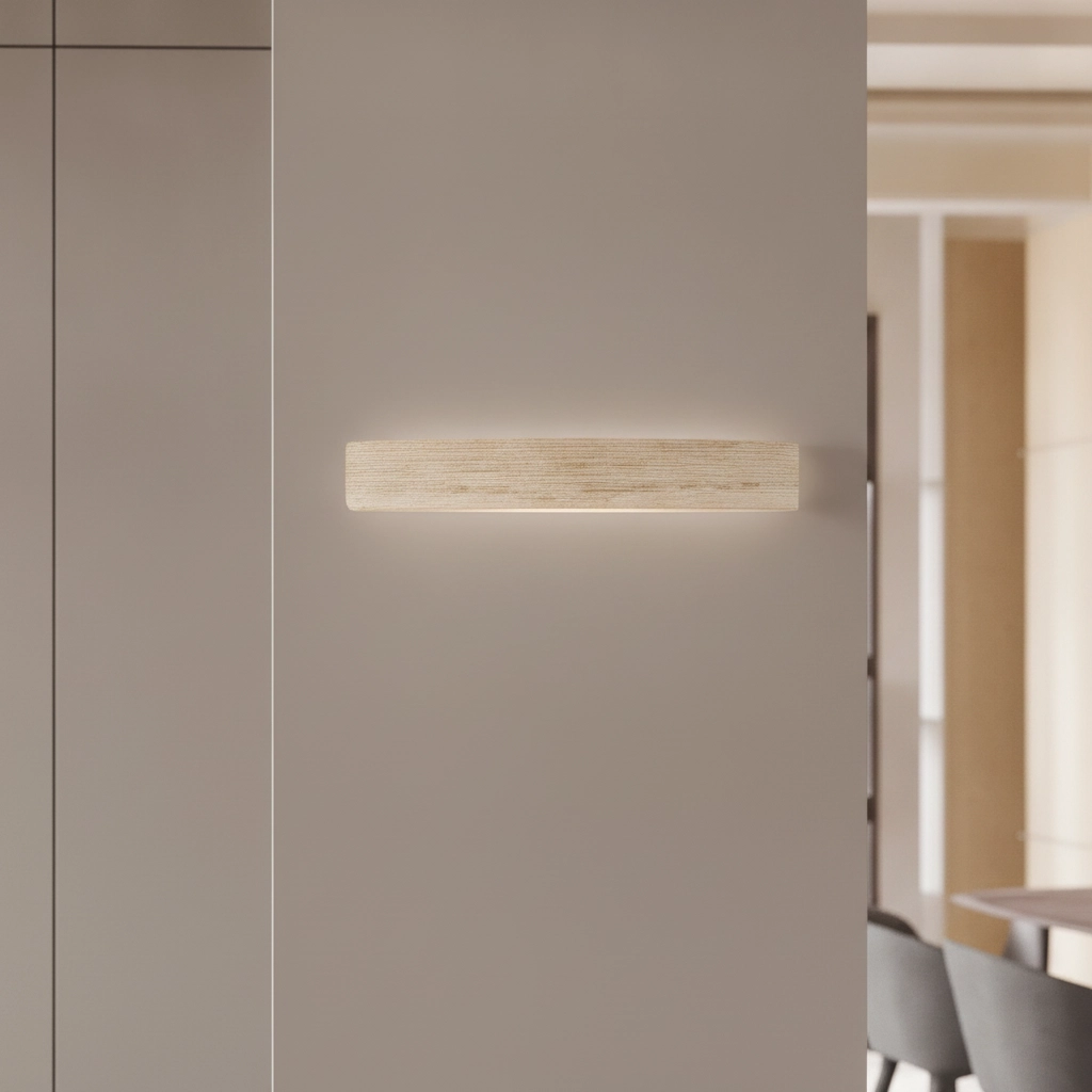 Sleek wall lamp Alyssa sand brown