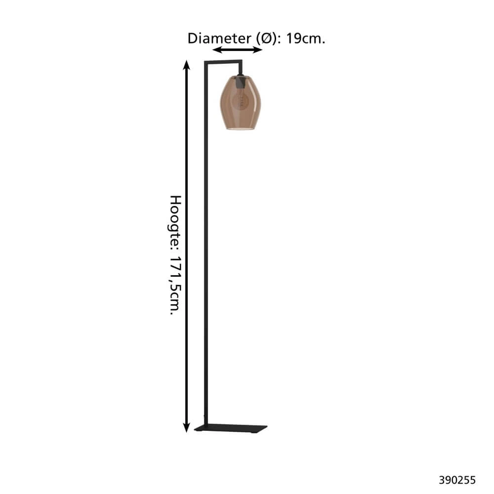 Design floor lamp Estanys 1 black Stars of Light 9008606253777