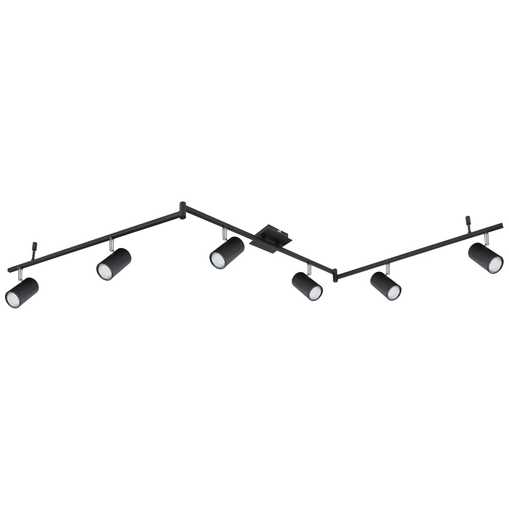 Ceiling lamp Robby 6-light black Globo 9007371416844