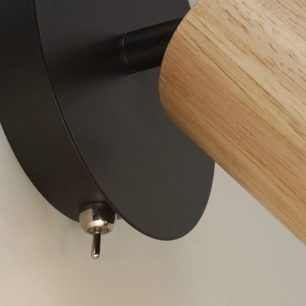Wooden wall lamp Spinny Searchlight 5053423228174