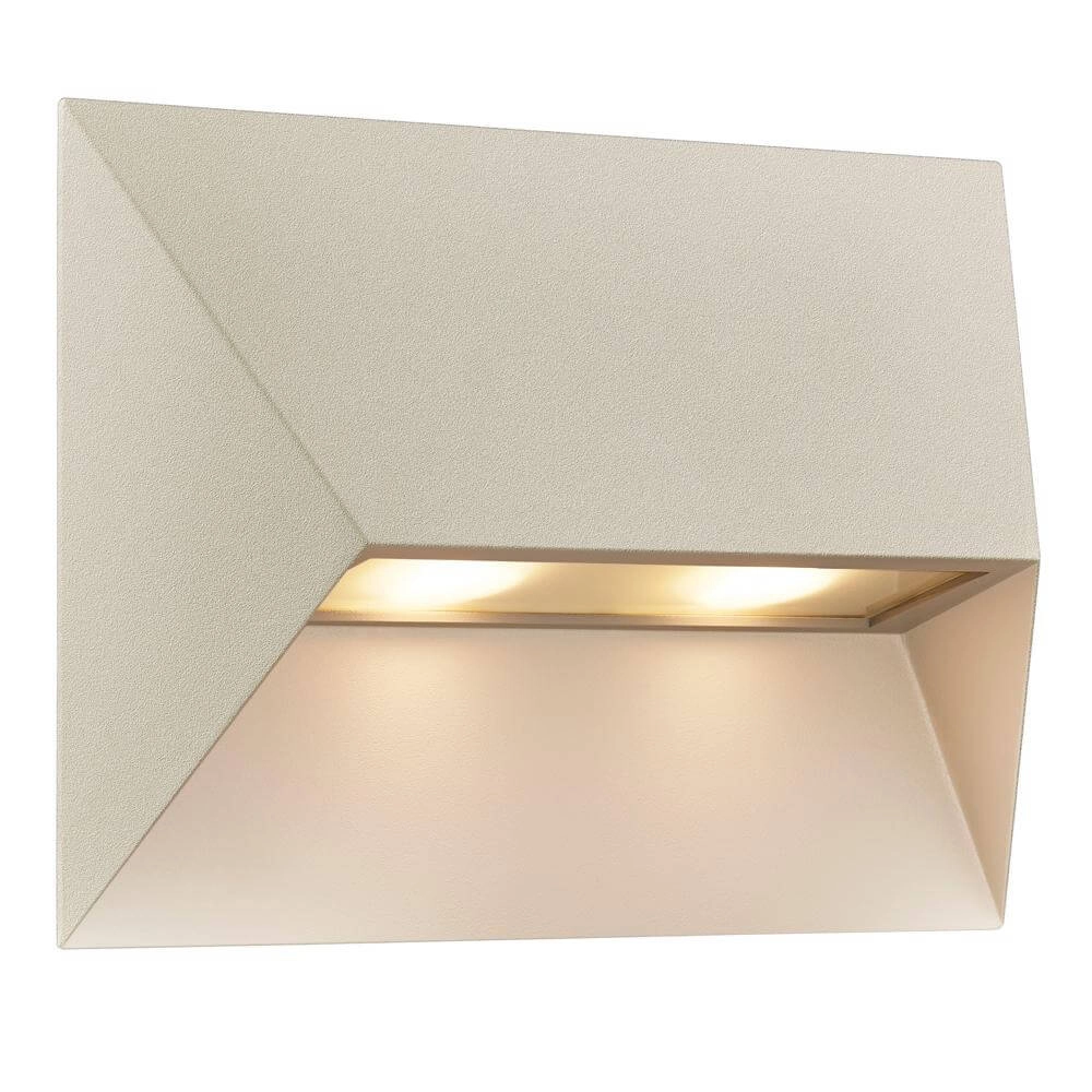 Modern wall lamp Pontio sand brown 26cm
