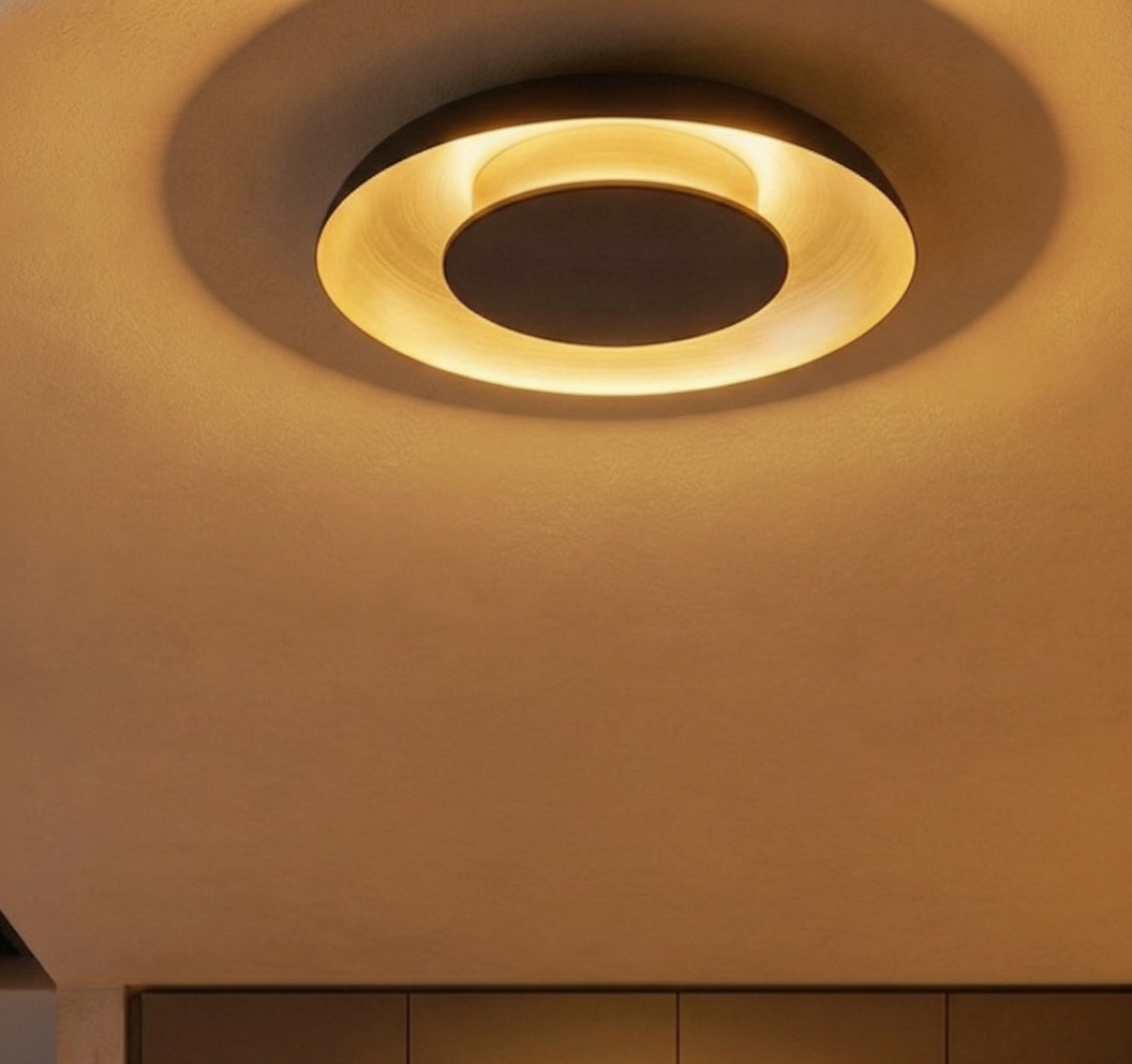 Design ceiling lamp Epos Ø 60cm black with gold