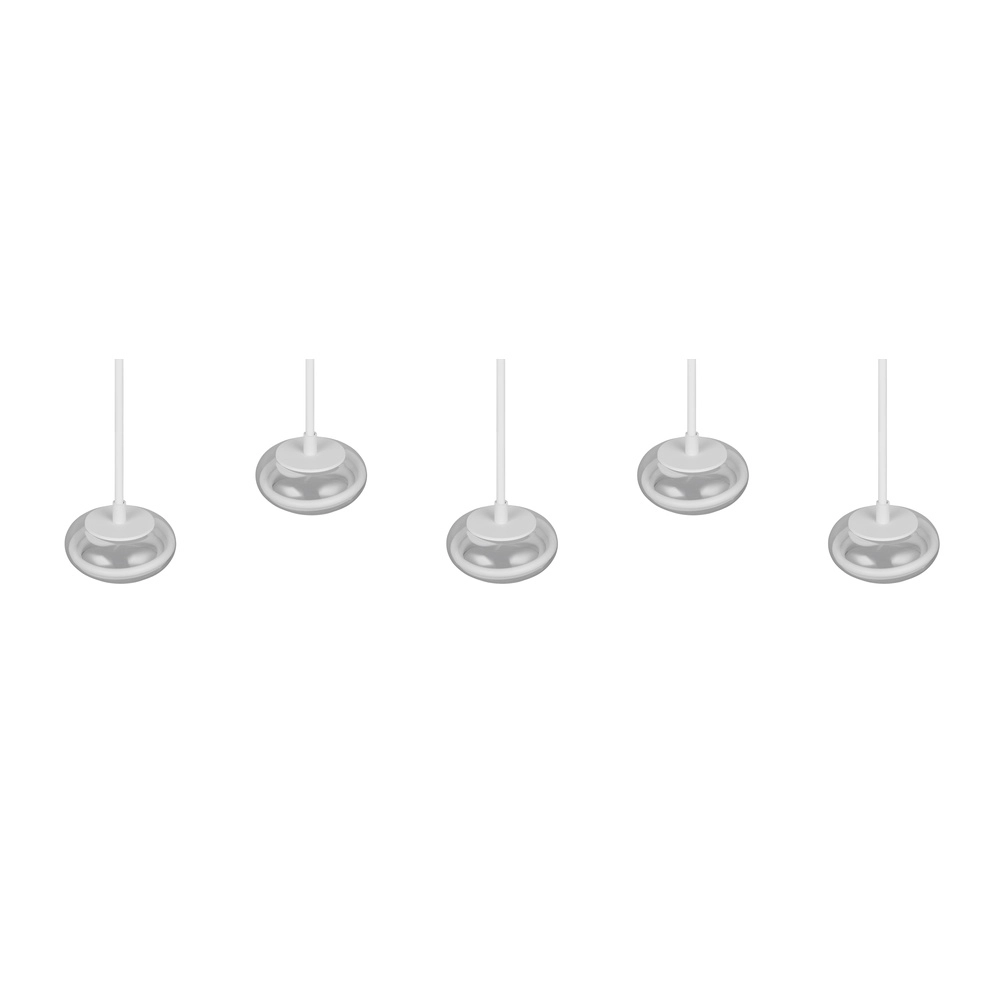 5-light design pendant lamp Tarsia white Trio 4017807683400