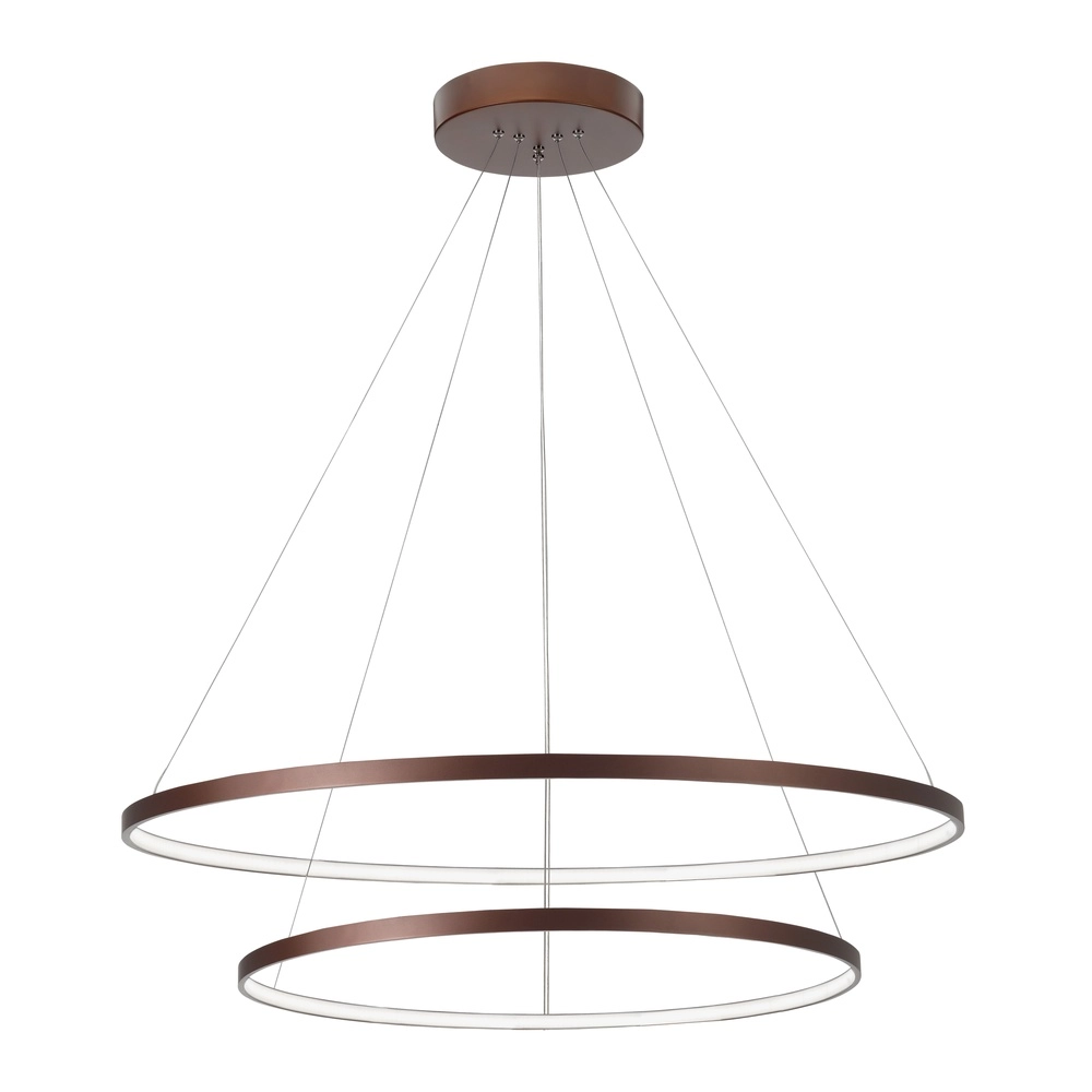 Design pendant lamp Ferrol Coffee Brown Double Lyora 5212017407221