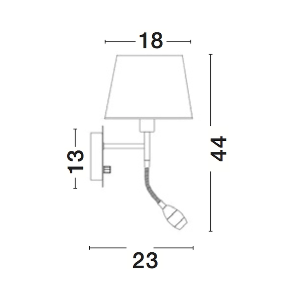 Wall lamp Montato white with chrome Lyora 5212017403902