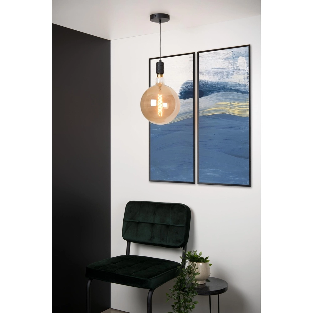 Pendant Pendant Lamp Jova Black Lucide 5411212451460
