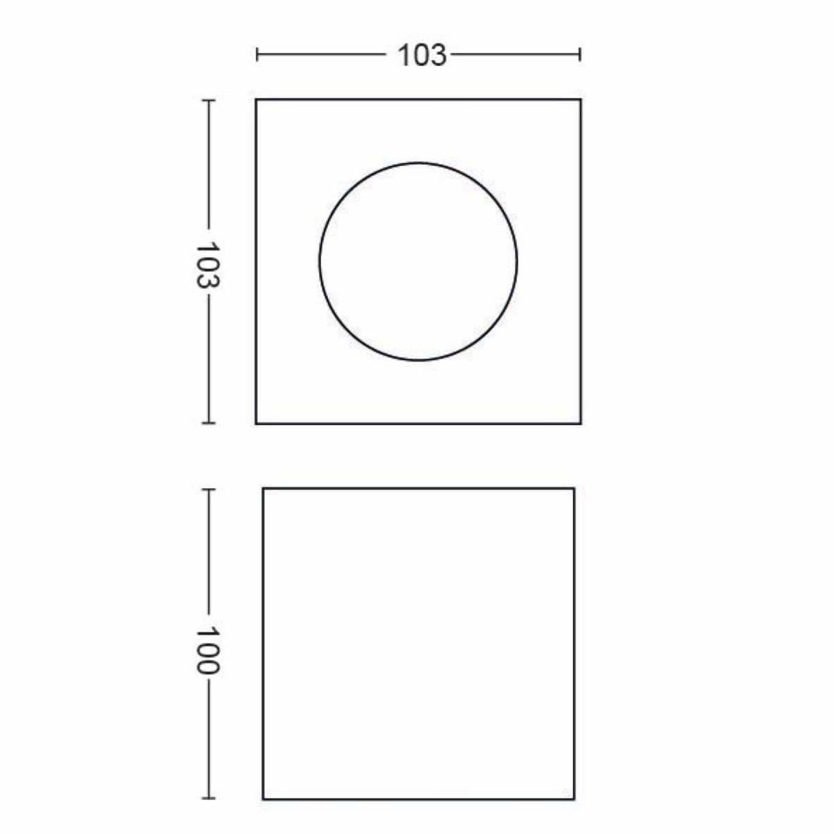 Spot lamp Box white Philips 8718696164501