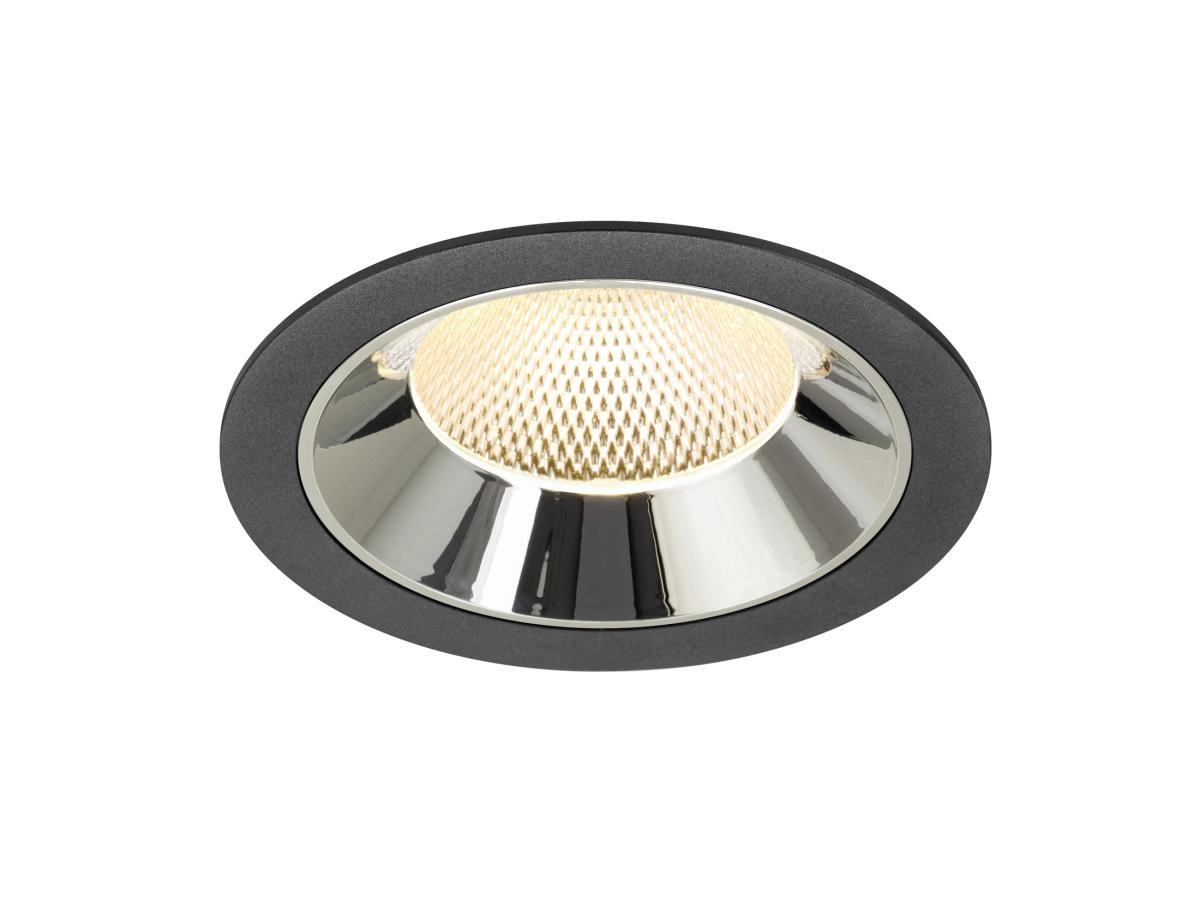 Recessed spotlight Numinos XL black/chrome 3000K - 40deg