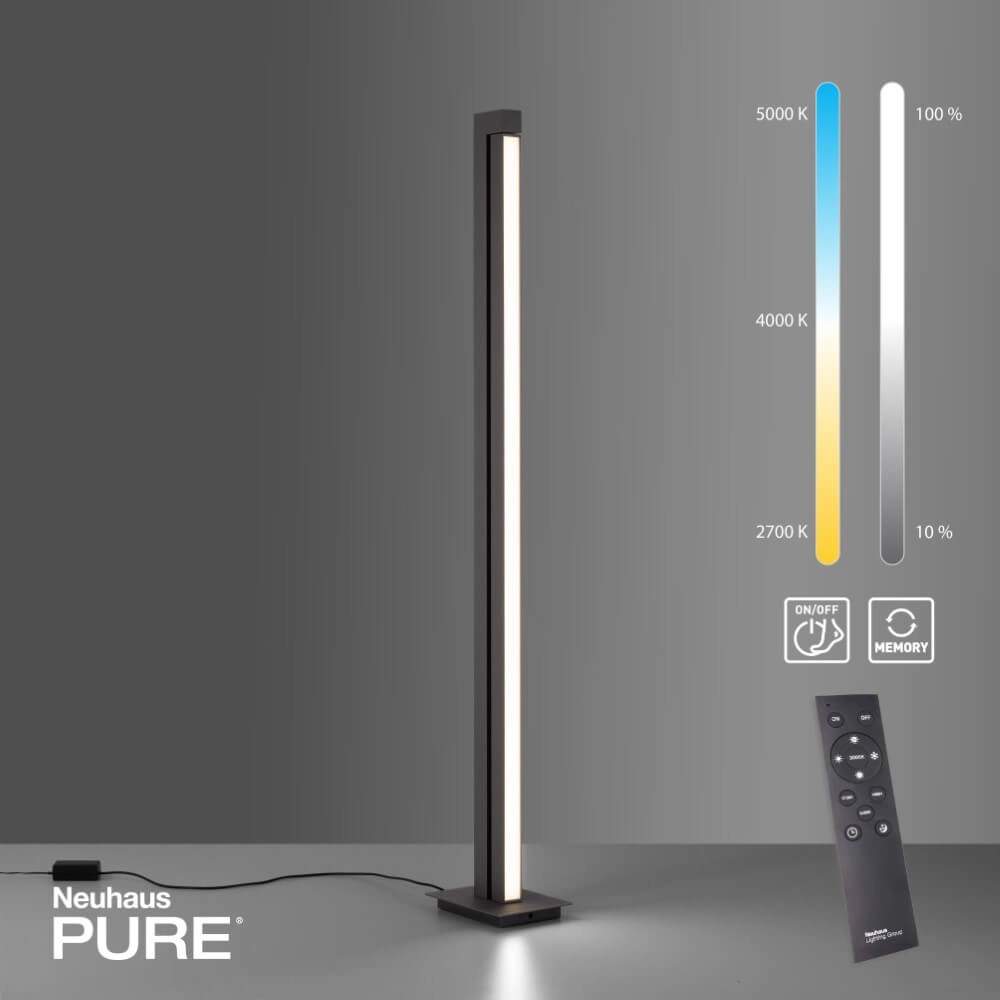 Floor lamp Pure-Lines anthracite Paul Neuhaus 4012248366325