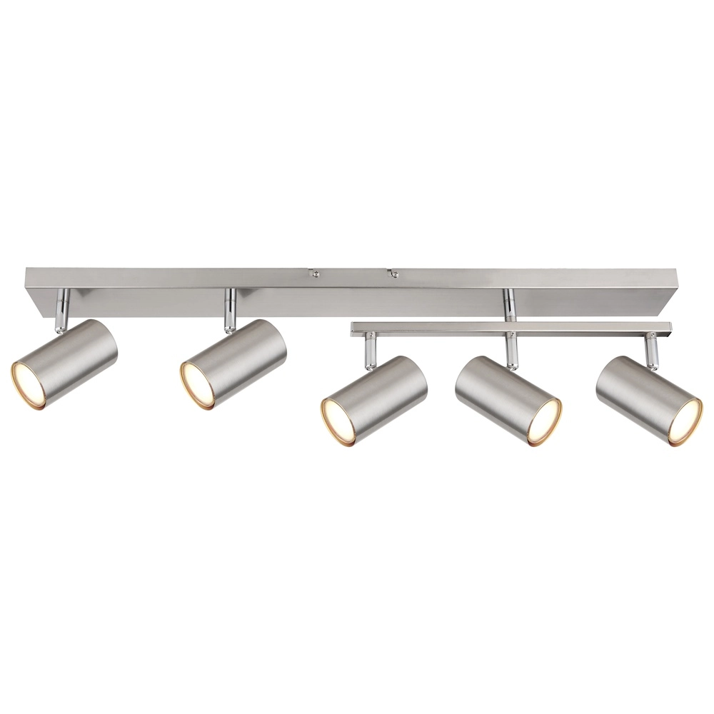 Ceiling lamp 5-lights Robby nickel Globo 9007371436576
