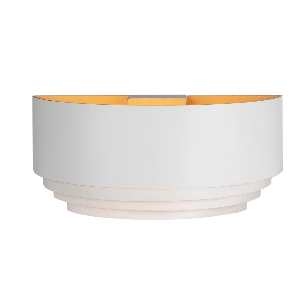 Design wall lamp Elena white with gold