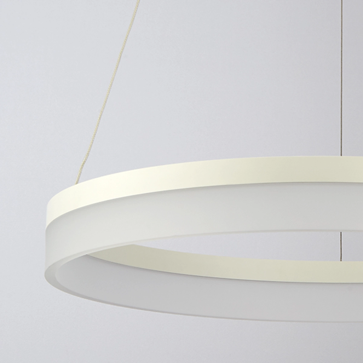 Sleek pendant lamp Ara Ø 60cm white Lyora 5053423308067
