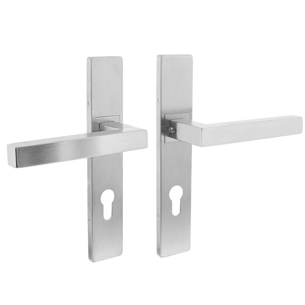 Door handle Vierkant PC 72mm stainless steel