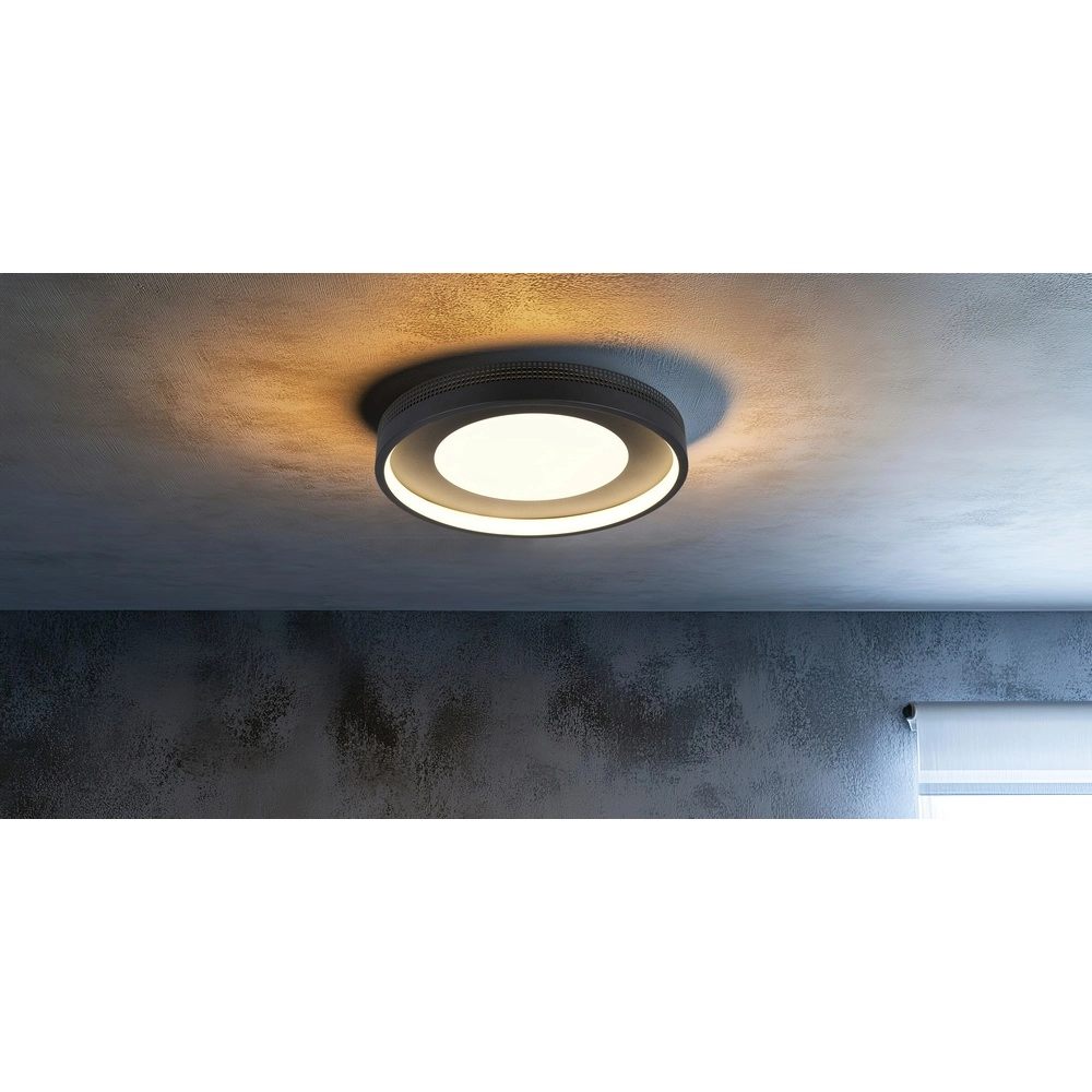 Modern ceiling lamp Solea black Trio 4017807660951