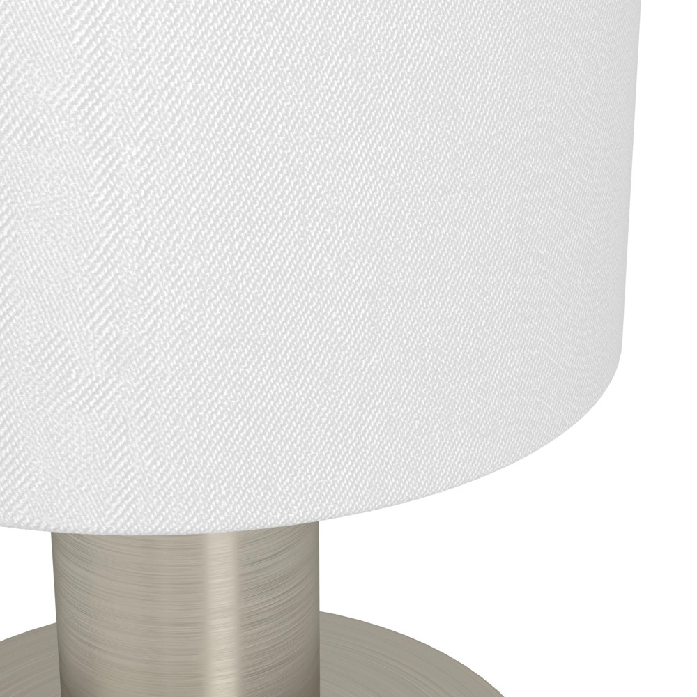 Table lamp Montetto nickel with white cap Eglo 9002759318413
