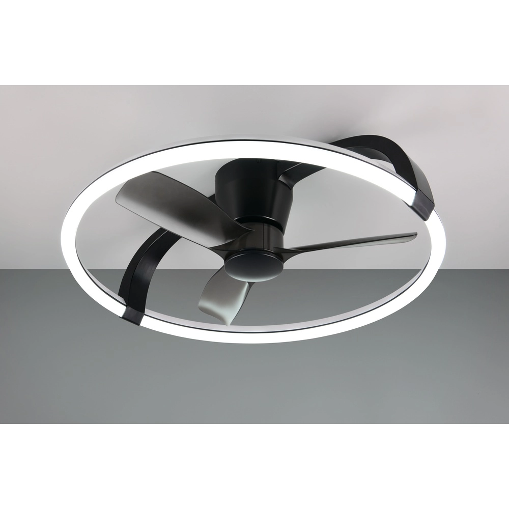 Smarthome fan Stockholm black Ø 73,5 Tuya Trio 4017807693133