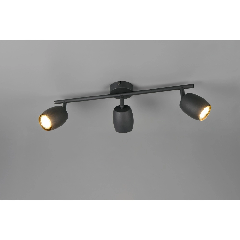 Ceiling lamp Nancy 3-light black Trio 4017807656732