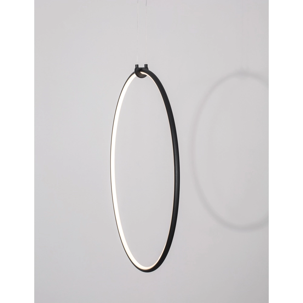 Pendant lamp Ring black Ø 68cm Lyora 5212017429315