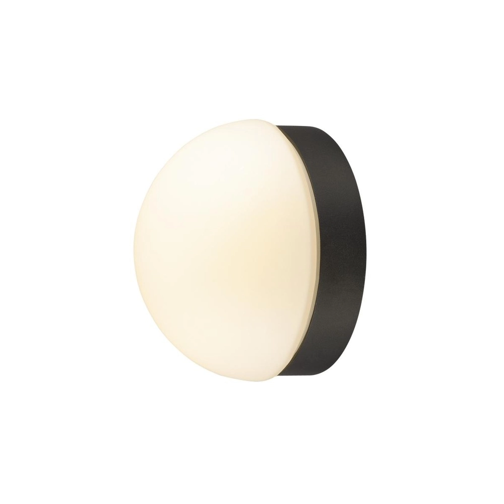 Wall lamp Cyft black with white IP65