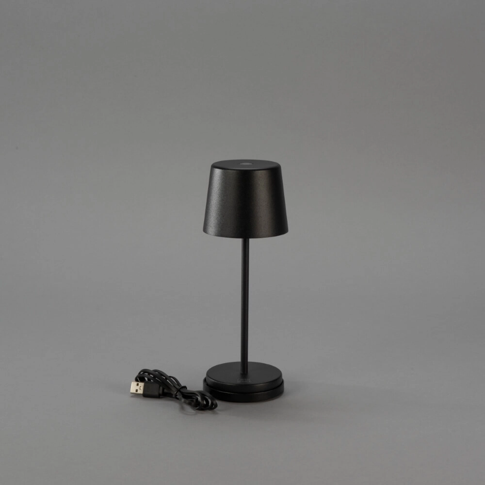 Rechargeable table lamp Vence mini black KonstSmide 7318307887754