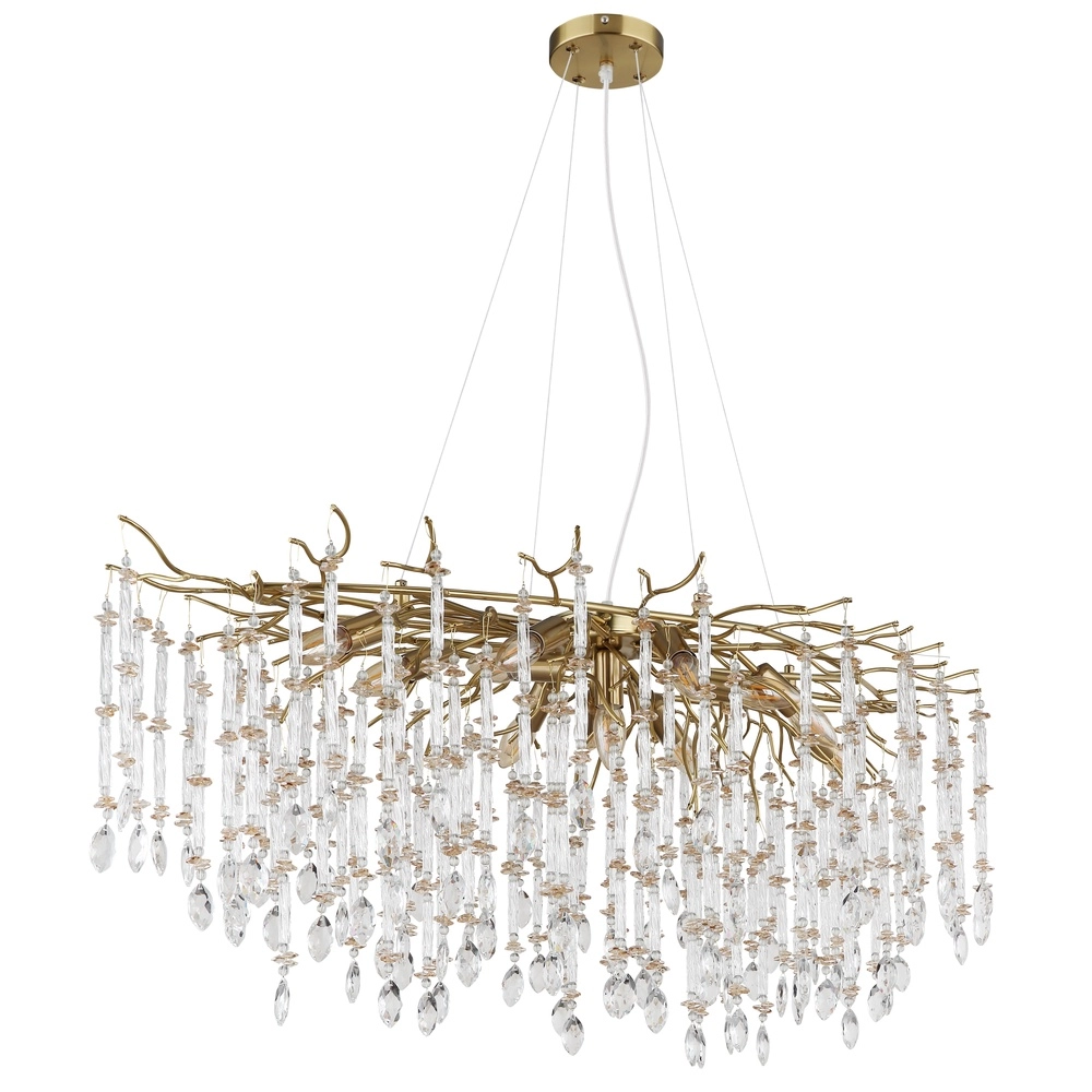 Pendant lamp Gloria 120cm gold Globo 9007371566990