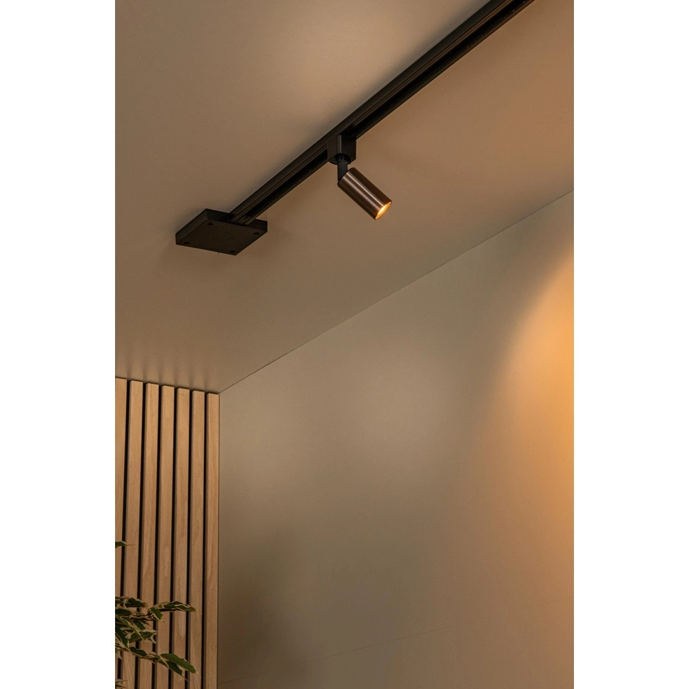 Rail spot Track Ritmo 1-phase coffee brown Lucide 5411212094094