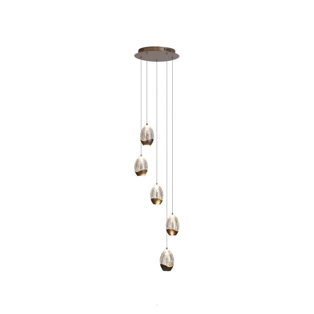 Design pendant lamp Seeds 5-light