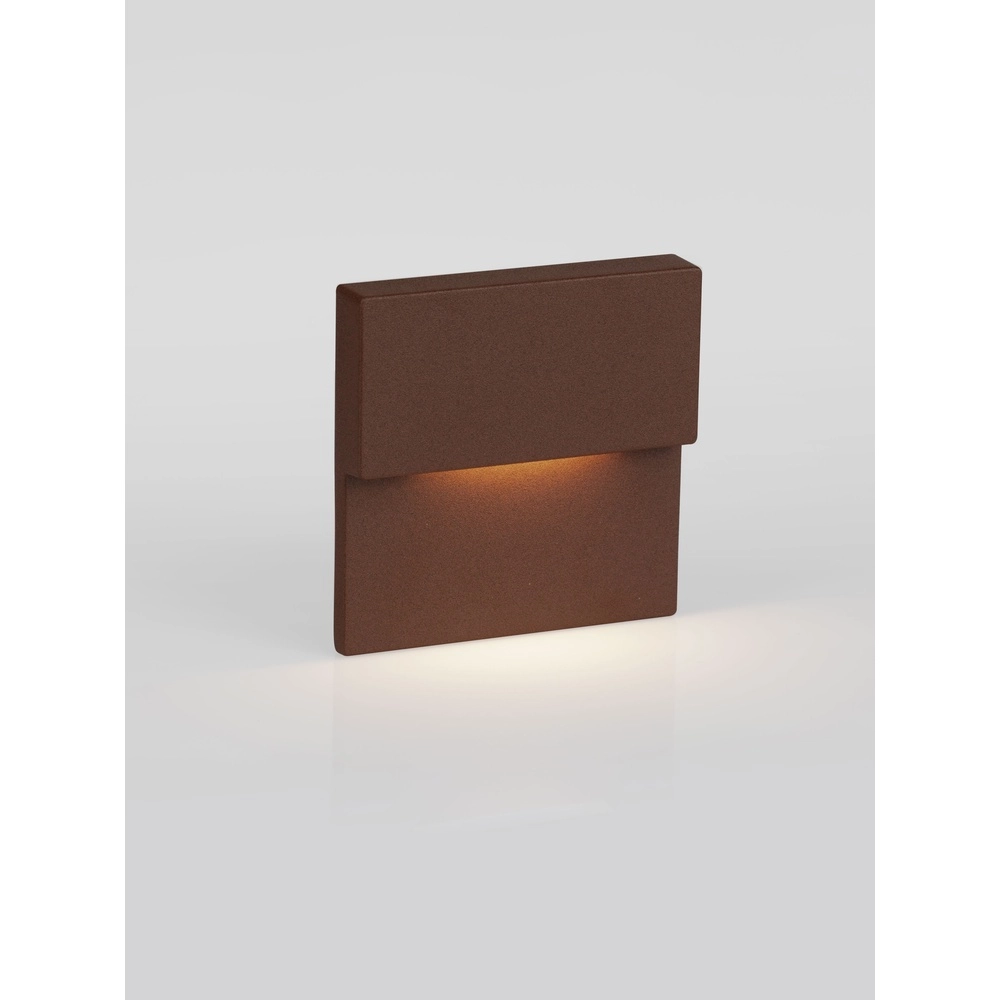 Recessed wall lamp Dan rust brown 3000K Lyora 5212017497505