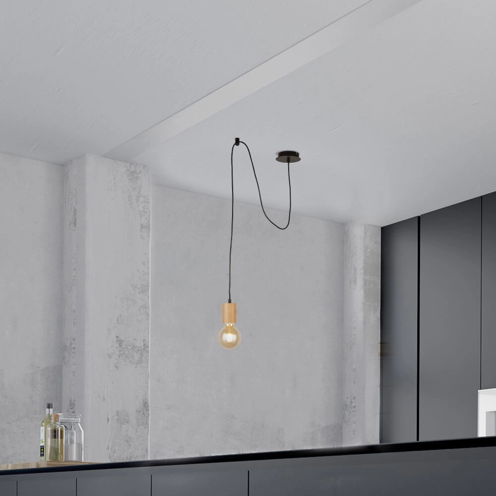 Wooden pendant lamp Spinny Searchlight 5053423227825