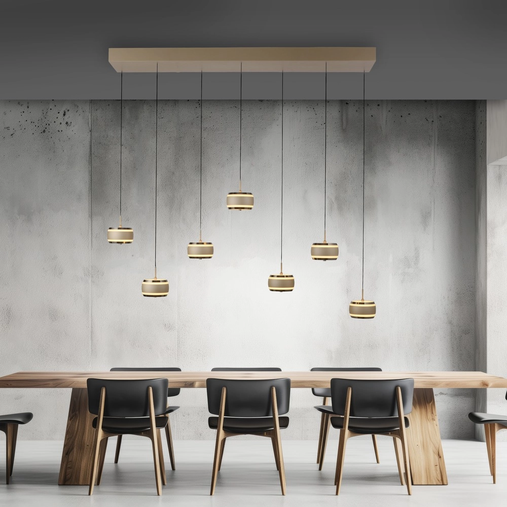 7L dining table pendant lamp Pure Falling Rings Bronce Paul Neuhaus 4012248396605