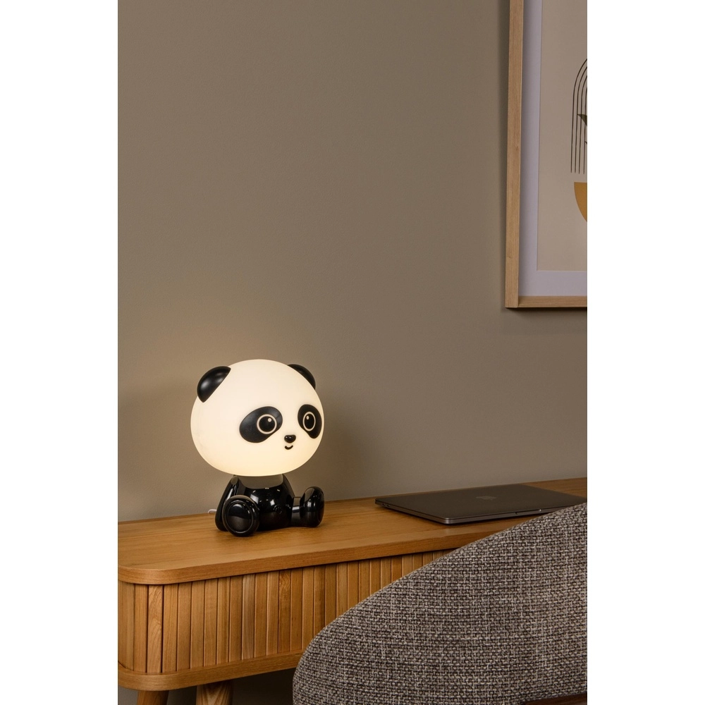Night light Dodo Panda Children's room black Lucide 5411212712776
