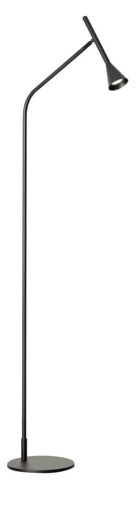 Black floor lamp Kim 166cm