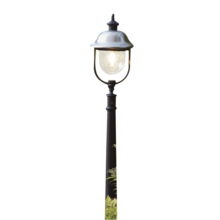 Floor lamp Parma 125cm stainless steel with black KonstSmide 7318307242003