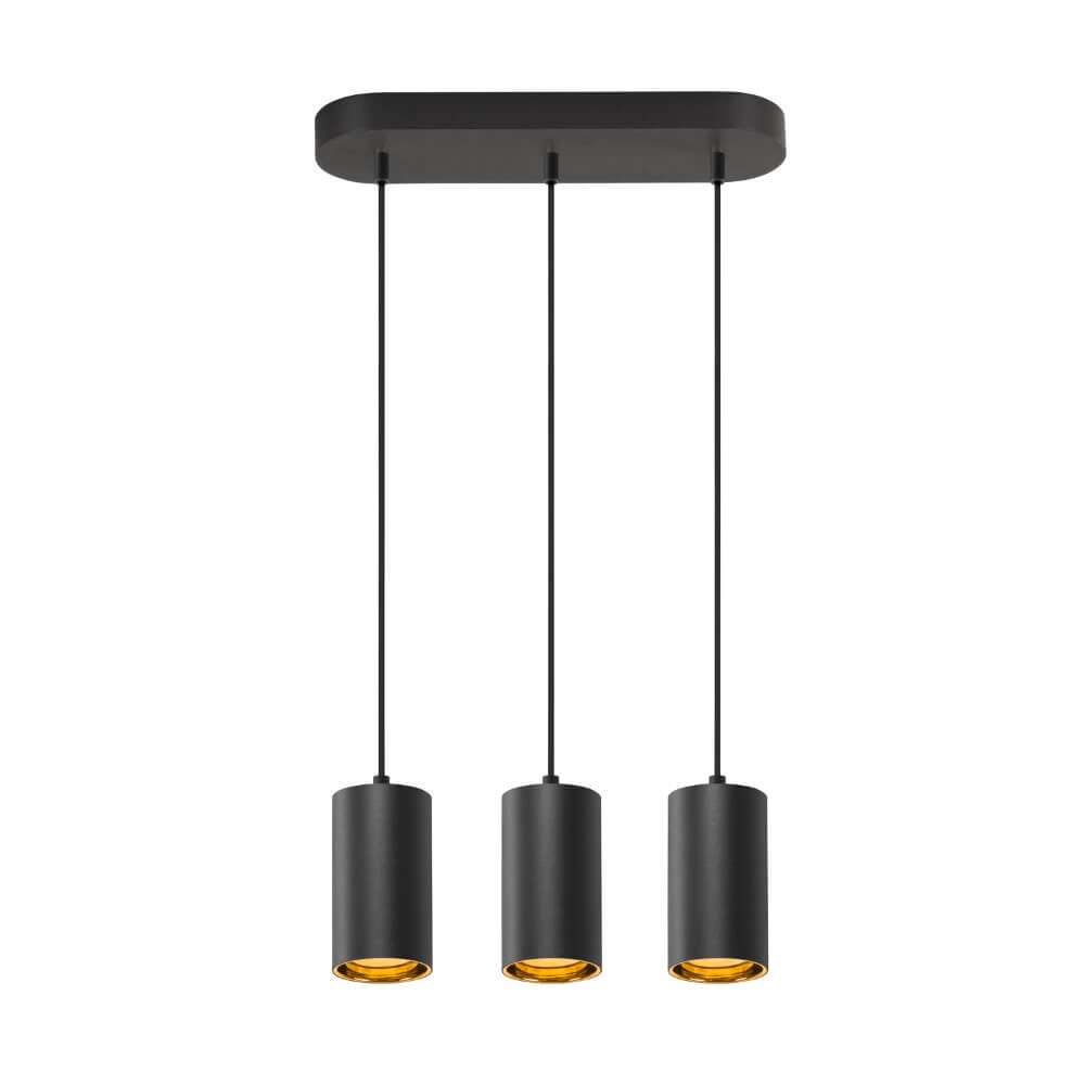 Pendant Pendant Lamp Asto Tube black 3x GU10 SLV 4024163266055
