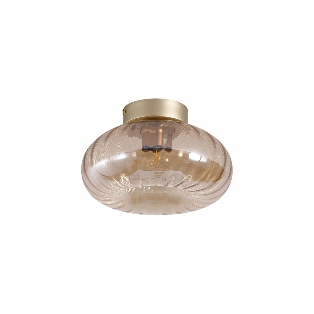 Ceiling lamp Celestial Amber glass Searchlight 5053423306728