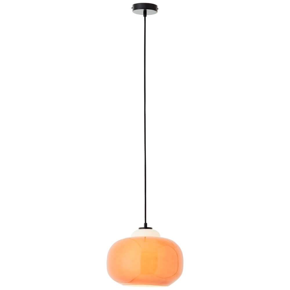 Pendant lamp Blop orange Brilliant 4004353413346